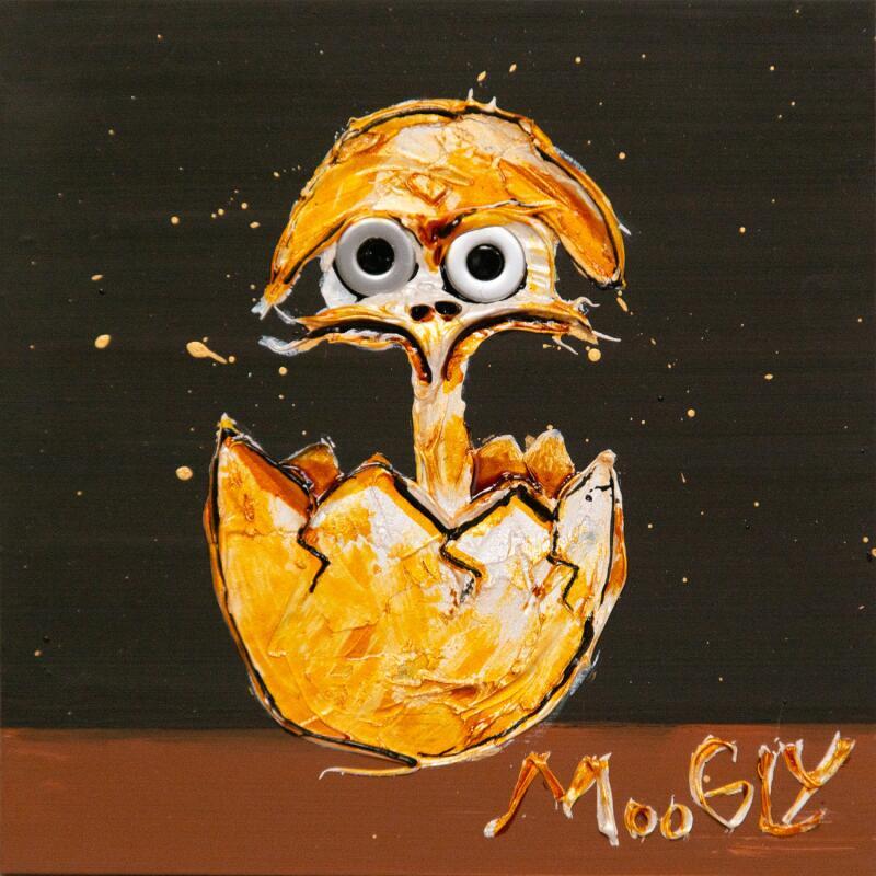 Painting Egarus by Moogly | Painting Raw art Acrylic, Pigments, Resin Animals