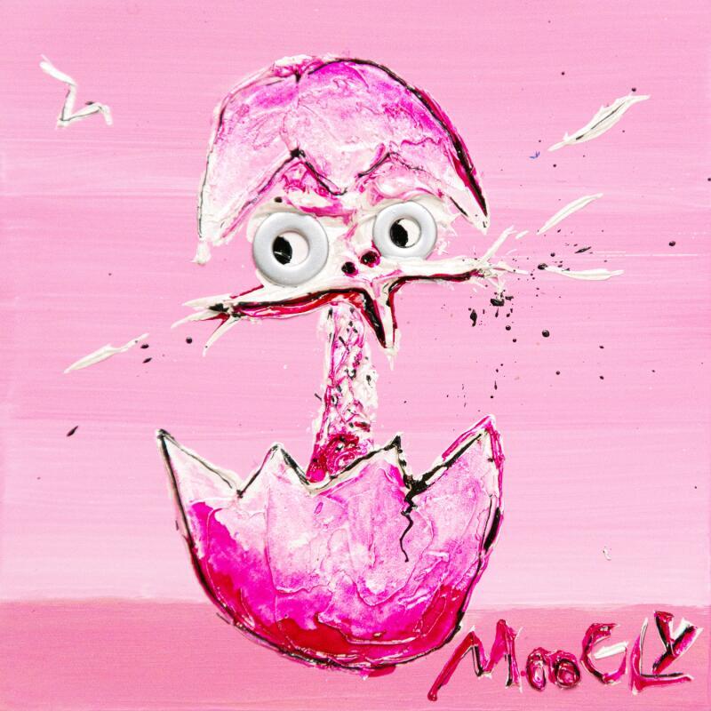 Painting Eveillus by Moogly | Painting Raw art Acrylic, Pigments, Resin Animals