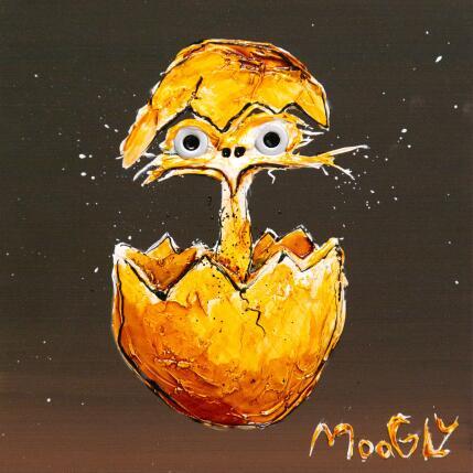 Peinture Ronchonius par Moogly | Tableau Art Singulier Acrylique, Pigments, Résine Animaux
