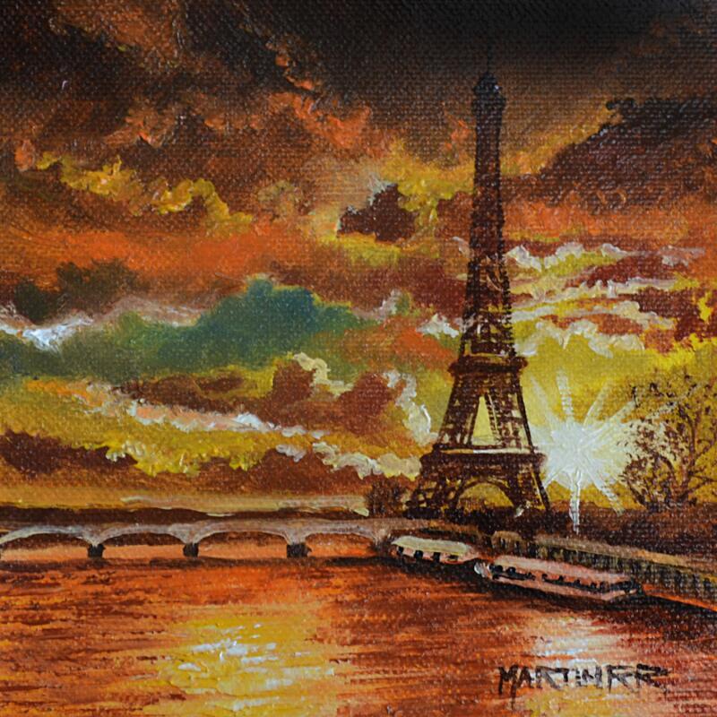 Painting PARIS OCRE by Rodriguez Rio Martin | Painting Impressionism Oil Urban