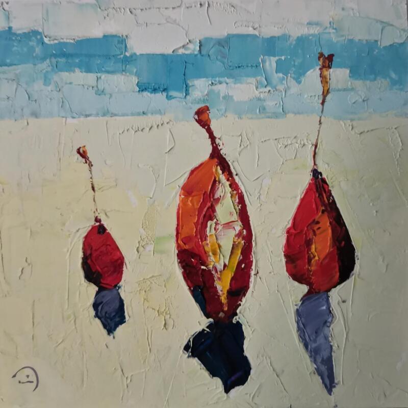Painting Paisatge amb figures by Tomàs | Painting Impressionism Oil Still-life