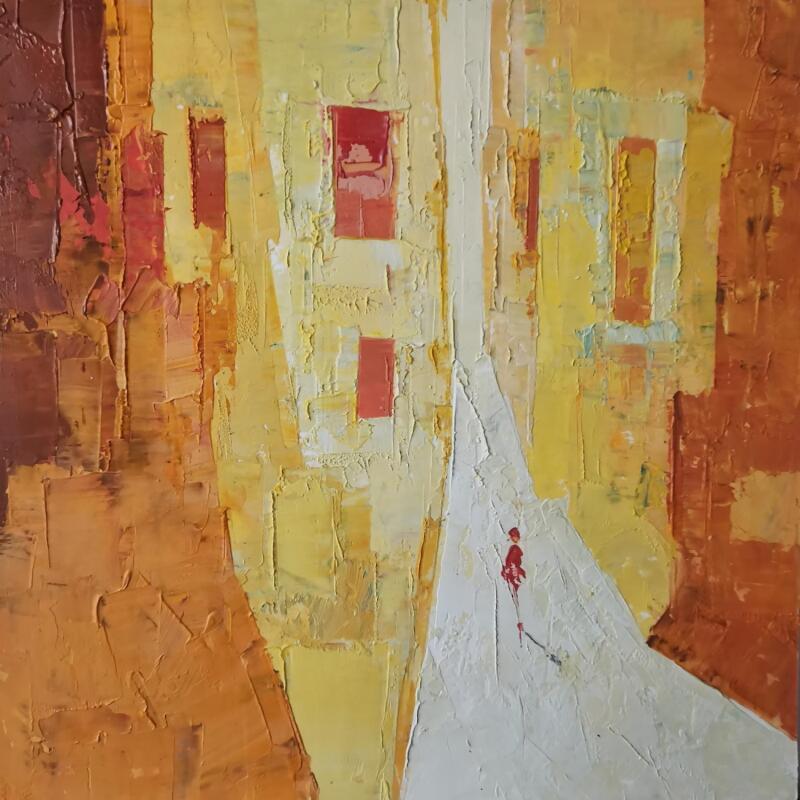 Painting Groc, jaune, yellow  by Tomàs | Painting Abstract Oil Pop icons, Society, Urban