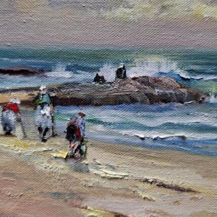Painting Mirando al mar by Cabello Ruiz Jose | Painting Figurative Oil Landscapes
