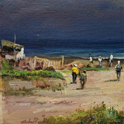 Painting Recogiiendo by Cabello Ruiz Jose | Painting Figurative Oil Landscapes