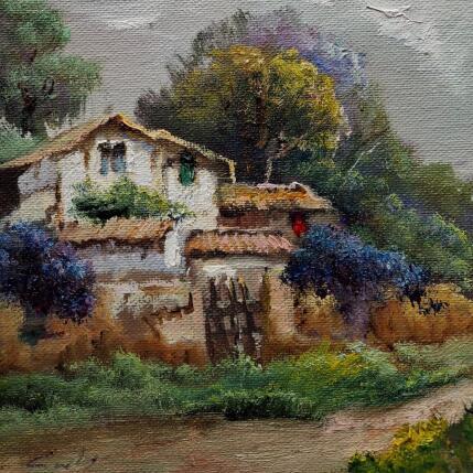 Painting Masia by Cabello Ruiz Jose | Painting Figurative Oil Landscapes