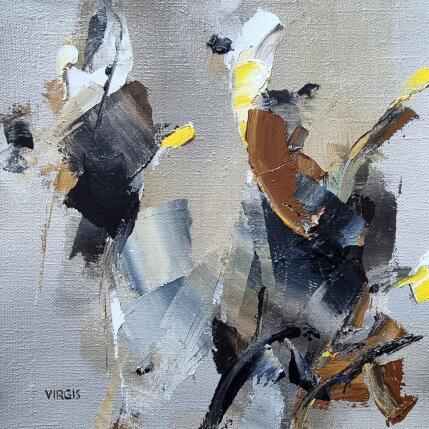 Painting Unrestrained autumn by Virgis | Painting Abstract Oil Minimalist