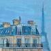 Painting La petite parisienne by Emma Fischer | Painting Realism Urban Acrylic