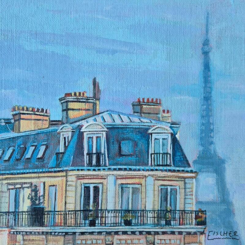 Painting La petite parisienne by Emma Fischer | Painting Realism Acrylic Urban