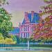 Painting Pause au Jardin by Emma Fischer | Painting Realism Urban Acrylic