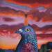 Painting Ton plus beau profil by Emma Fischer | Painting Realism Portrait Urban Animals Acrylic