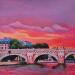 Painting Pierre et reflets by Emma Fischer | Painting Realism Landscapes Urban Architecture Acrylic