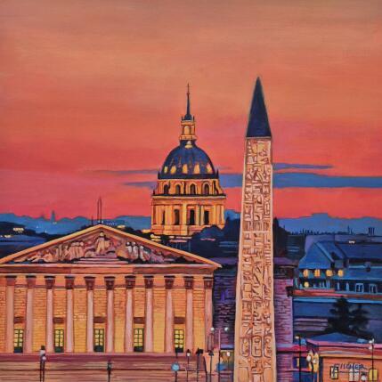 Painting Harmonie urbaine by Emma Fischer | Painting Realism Acrylic Architecture, Urban