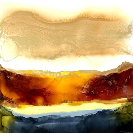 Painting Dune by Depaire Silvia | Painting Abstract Acrylic Landscapes, Marine, Minimalist