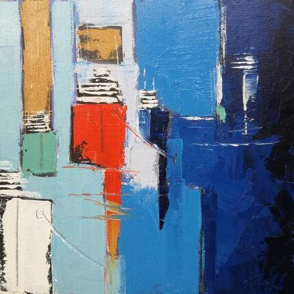 Painting LE GRAND DEPART by L'huillier Françis | Painting Abstract Oil Marine