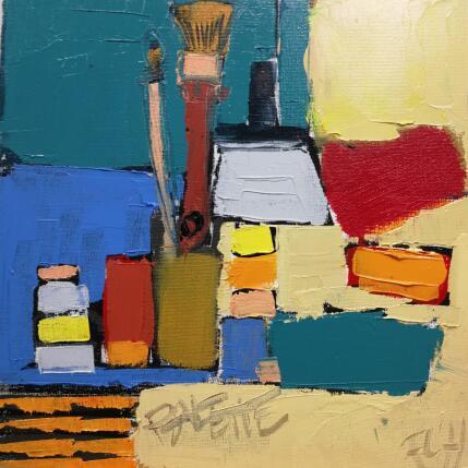 Painting PALETTE by L'huillier Françis | Painting Abstract Oil Still-life
