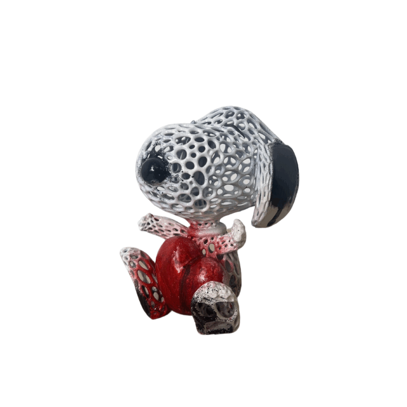 Sculpture CLASSIC SNOOPY HUG by Mikhel Julien | Sculpture Pop-art Graffiti, Resin