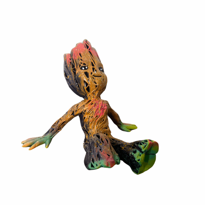 Sculpture ENJOY GROOT SUNBATH by Mikhel Julien | Sculpture Pop-art Graffiti, Resin