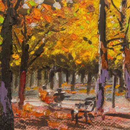 Painting Voces en el parque by Fran Sosa | Painting Figurative Oil Nature, Society, Urban
