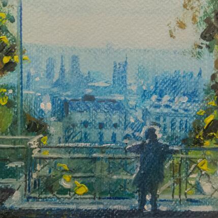 Painting Desde Belvedere de Belleville by Fran Sosa | Painting Figurative Oil Architecture, Landscapes, Life style