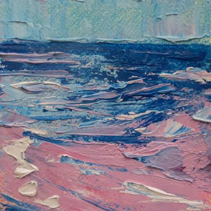 Painting Mar al alba by Fran Sosa | Painting Figurative Oil Landscapes, Life style, Marine