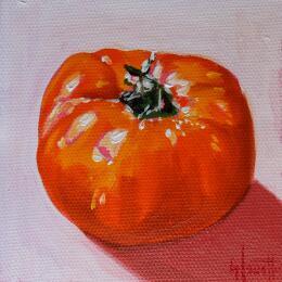 Peinture tomato beefsteak  par Coueffic Sébastien | Tableau Figuratif Huile