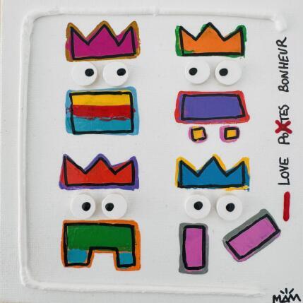 Painting LOVE TRIBU by Mam | Painting Pop-art Acrylic Pop icons, Portrait, Society