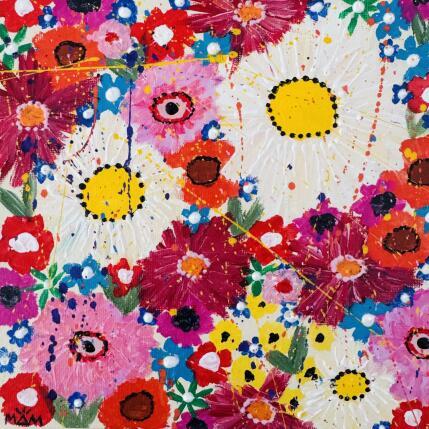 Gemälde MARGUERITES  von Mam | Gemälde Pop-Art Acryl Landschaften, Pop-Ikonen