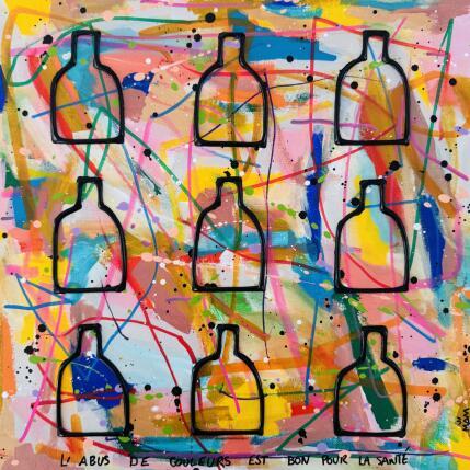 Painting ABUS DE COULEURS  by Mam | Painting Street art Acrylic