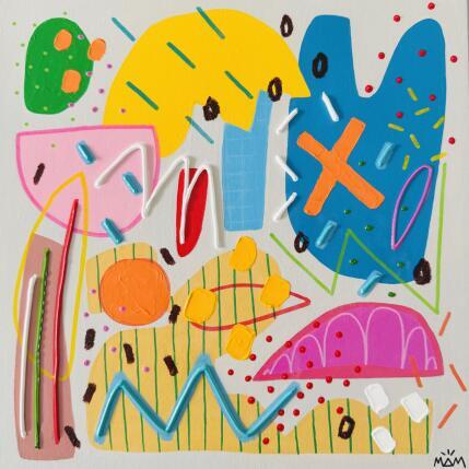Gemälde SUMMER VIBES von Mam | Gemälde Pop-Art Acryl Minimalistisch, Pop-Ikonen