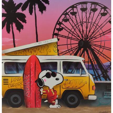 Painting Bonheur d'été by Kedarone | Painting Pop-art Acrylic, Graffiti Pop icons