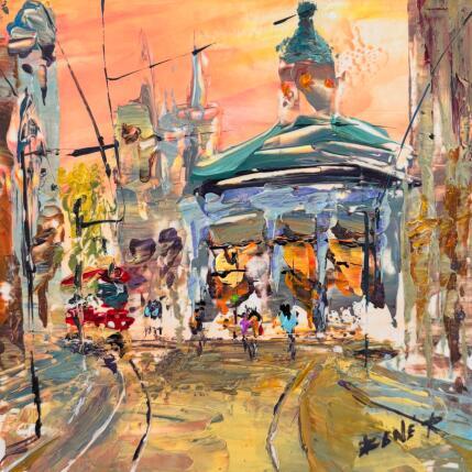 Painting tracks of gold by Rodrigues Bené | Painting Figurative Acrylic Urban