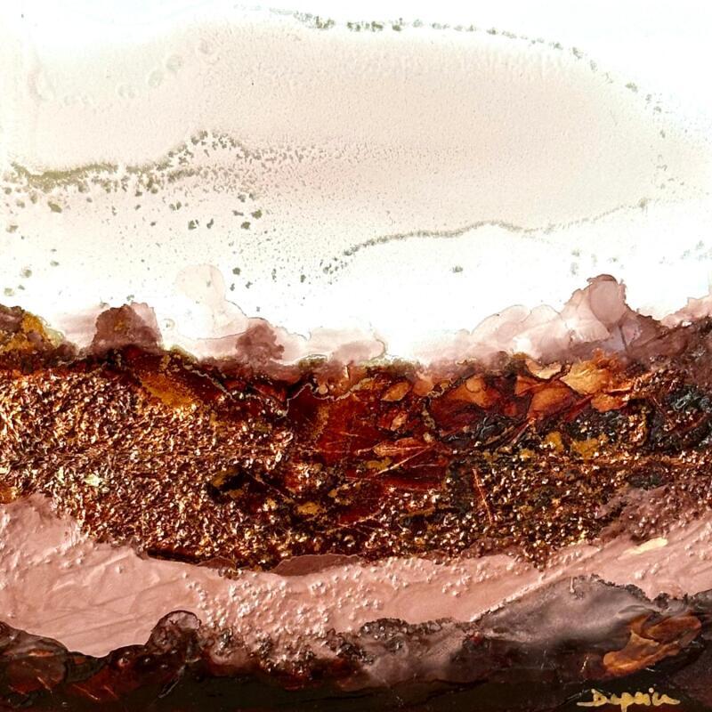 Painting 2398 Mocha Mousse by Depaire Silvia | Painting Abstract Acrylic Landscapes, Minimalist