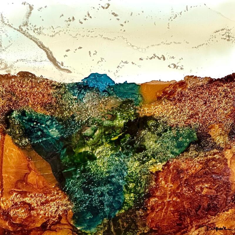 Painting 2332 Bronze Âge  by Depaire Silvia | Painting Abstract Acrylic Landscapes, Marine, Minimalist, Pop icons