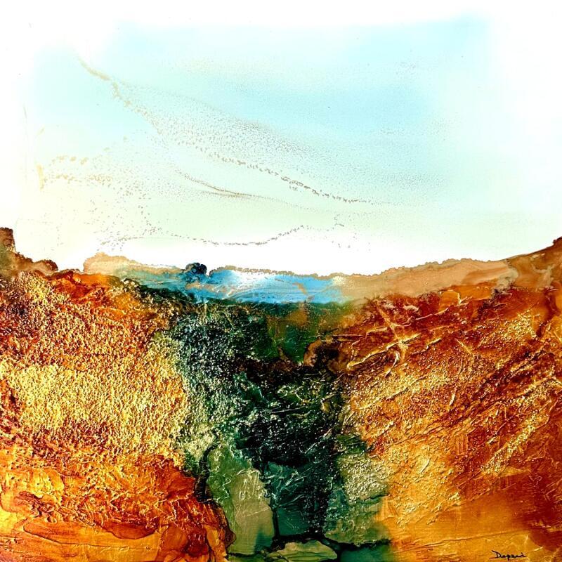 Painting 2371- Bronze Age by Depaire Silvia | Painting Abstract Acrylic Landscapes, Marine, Minimalist