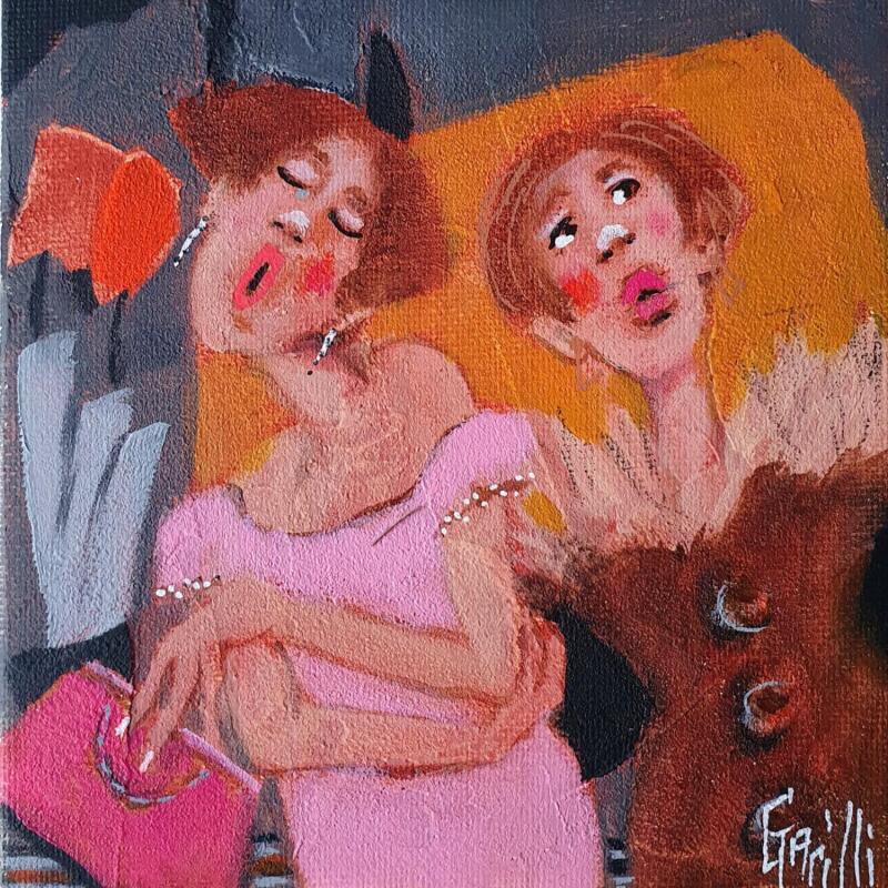 Painting fin prêtes pour la soirée.  by Garilli Nicole | Painting Figurative Acrylic Life style