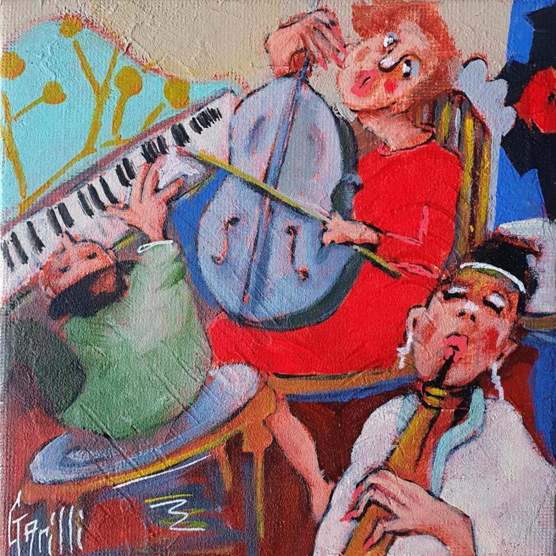 Painting petit pianiste, mon amour.  by Garilli Nicole | Painting Figurative Acrylic Life style
