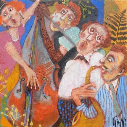 Painting ça swing pas mal.  by Garilli Nicole | Painting Figurative Acrylic Life style