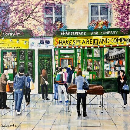 Peinture Shakespeare and Company Paris par Lallemand Yves | Tableau
