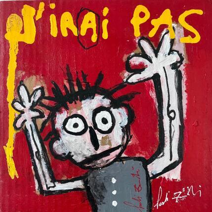 Painting J'IRAI PAS by Zaïdi Larbi | Painting Raw art Acrylic, Pastel, Posca