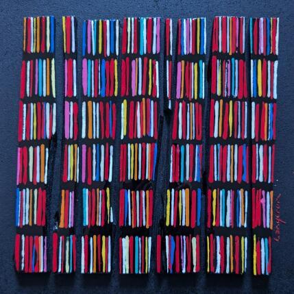 Painting Bc8 street rouge by Langeron Luc | Painting Subject matter Acrylic, Resin, Wood