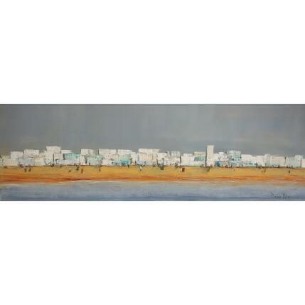 Painting Entre ciel et océan by Klein Bruno | Painting Figurative Oil Marine