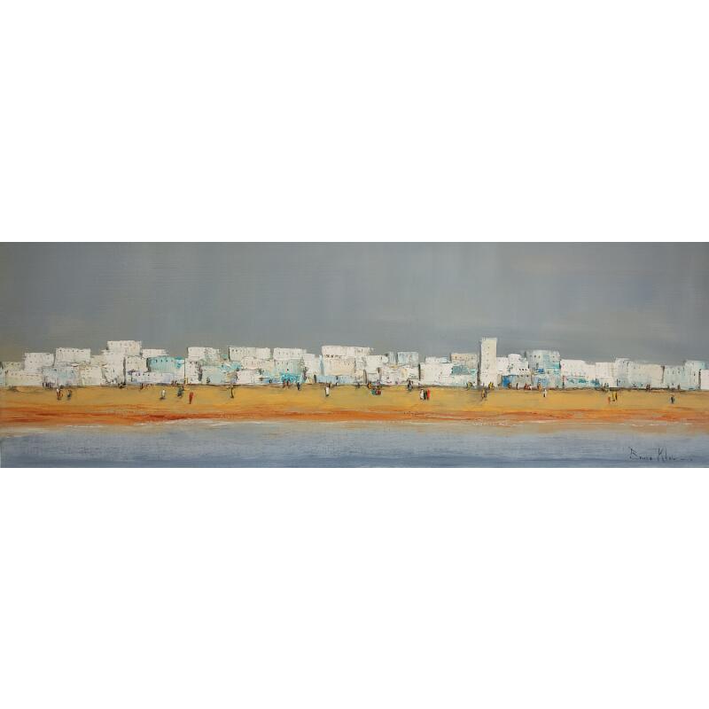 Painting Entre ciel et océan by Klein Bruno | Painting Figurative Oil Marine