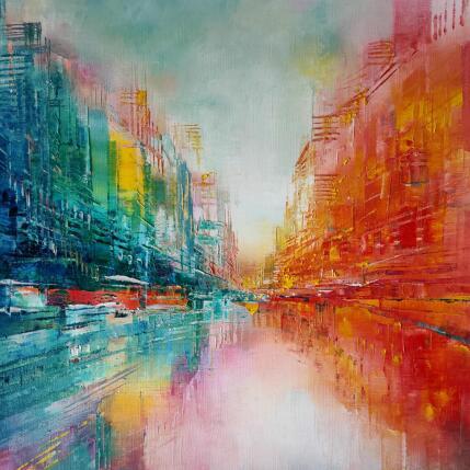 Painting Berges opposées by Levesque Emmanuelle | Painting  Oil