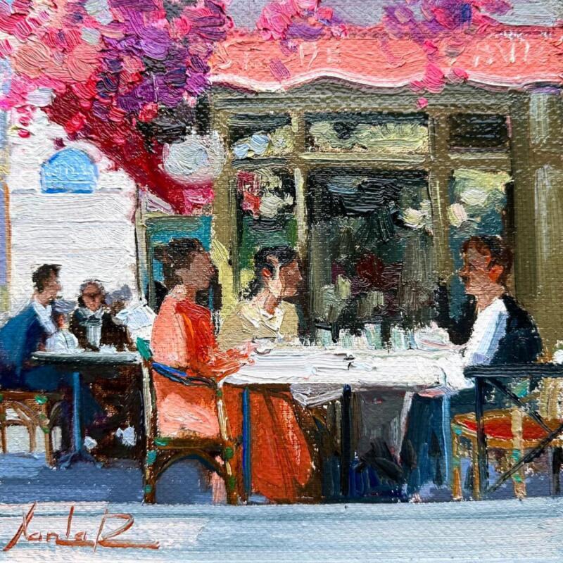 Painting Parisian Pause by Xanlar | Painting Impressionism Oil Life style, Pop icons, Society, Urban