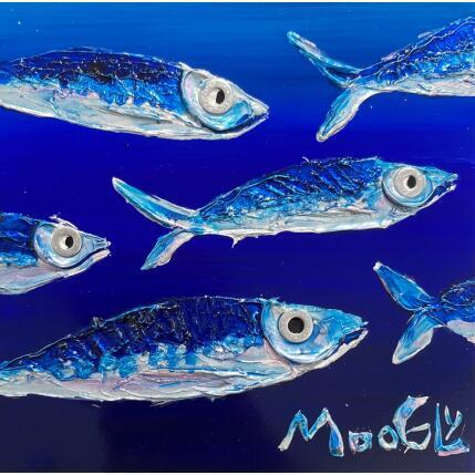 Painting FOLLOWUS by Moogly | Painting Raw art Acrylic, Pigments, Resin Animals, Pop icons