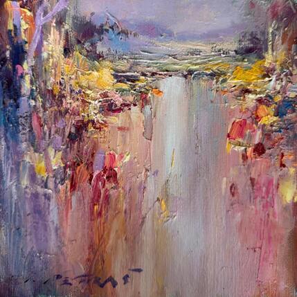 Peinture Pink Path par Petras Ivica | Tableau Impressionnisme Huile Paysages