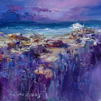 Peinture Lavender Coast par Petras Ivica | Tableau Impressionnisme Huile Paysages