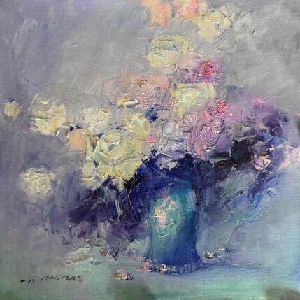 Peinture F4 White Roses 107-17018-20250513-12 par Petras Ivica | Tableau Impressionnisme Huile Paysages