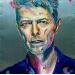 Peinture David Bowie par Medeya Lemdiya | Tableau Pop-art Icones Pop Métal Acrylique