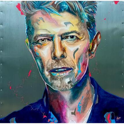 Painting David Bowie by Medeya Lemdiya | Painting Pop-art Acrylic, Metal Pop icons